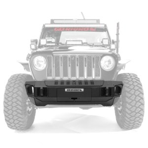 Jeep Wrangler Bumper - Front - Go Rhino - Trallenge, Stubby, Winch Ready - Black - `07-`20 Jeep Wrangler Bumper - Front - Go Rhino - Trallenge, Stubby, Winch Ready - Black - `07-`20